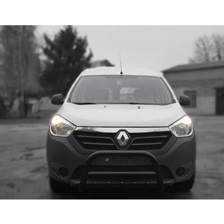 Bullbar WT003 Negru Inox Dacia Lodgy 2012-2022 foto 3