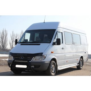 Bull Bar WT003 Negru (Otel Inoxidabil) Mercedes Sprinter W901/902/903/904/905 1995–2006 foto 1
