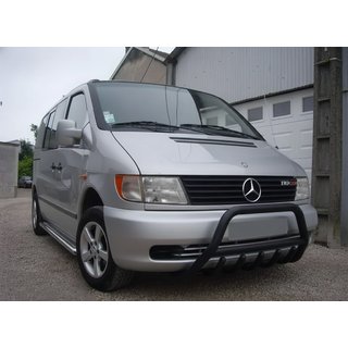 Bull Bar WT003 Negru (Otel Inoxidabil) Mercedes Vito W638 1996-2003 foto 1