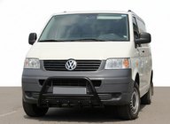 Volkswagen T5 Multivan 2003–2010 Bull Bar WT003 Negru (Otel Inoxidabil) foto 1