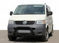 Volkswagen T5 Caravelle 2004-2010 Bull Bar WT003 Negru (Otel Inoxidabil) foto 1