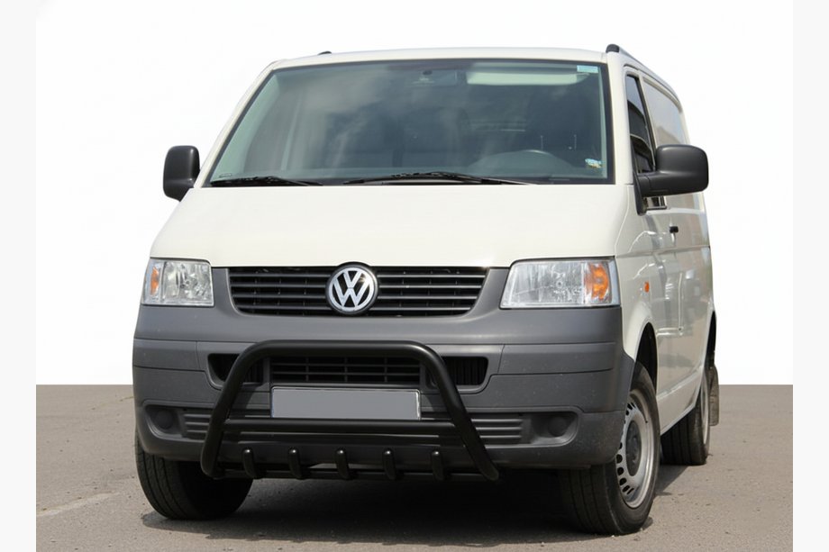 Volkswagen T5 Caravelle 2004-2010 Bull Bar WT003 Negru (Otel Inoxidabil) Image