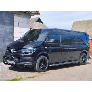 Bull Bar WT003 Negru (Otel Inoxidabil) Volkswagen T6 2015-2024 foto 1