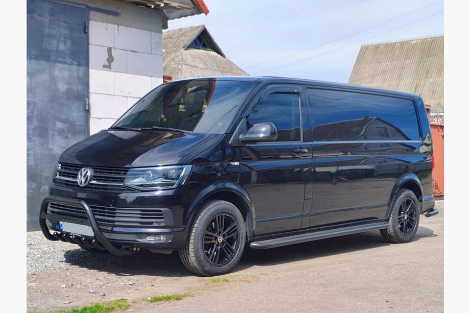 Volkswagen T6 2015-2024 Bull Bar WT003 Negru (Otel Inoxidabil) Foto 1