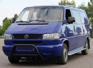 Volkswagen T4 Transporter 1990-2003 Bull Bar WT003 Negru (Otel Inoxidabil) foto 3