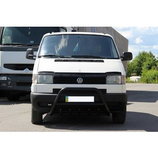 Bull Bar WT003 Negru (Otel Inoxidabil) Volkswagen T4 Transporter 1990-2003 foto 2
