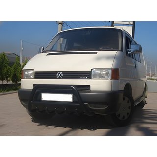 Bull Bar WT003 Negru (Otel Inoxidabil) Volkswagen T4 Transporter 1990-2003 foto 1