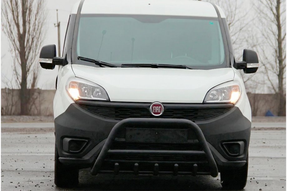 Fiat Doblo II 2010-2022 Bull Bar WT003 Negru (Otel Inoxidabil) Image