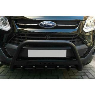 Bull Bar WT004 Negru (Otel Inoxidabil) Ford Custom 2013-2022 foto 1
