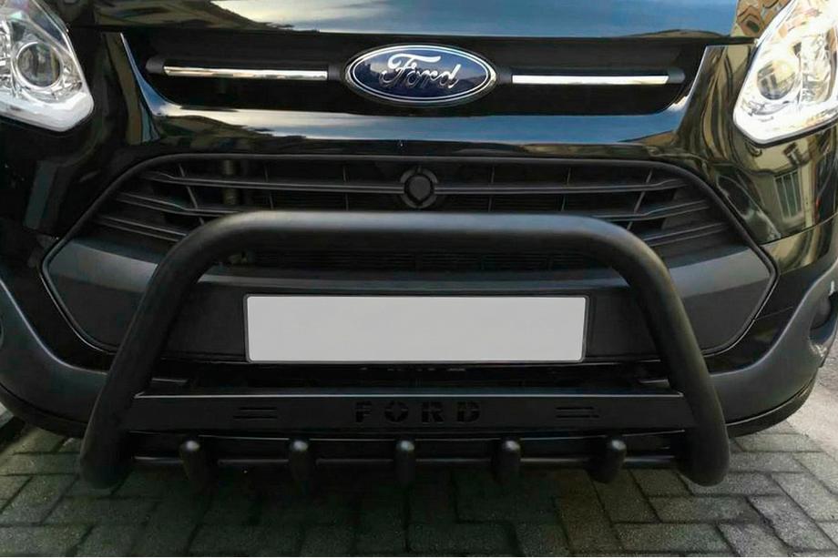 Ford Custom 2013-2022 Bull Bar WT004 Negru (Otel Inoxidabil) Image