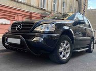 Mercedes ML W163 1997-2005 Bull Bar WT003 Negru (Otel Inoxidabil) foto 4