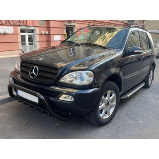Bull Bar WT003 Negru (Otel Inoxidabil) Mercedes ML W163 1997-2005 foto 1