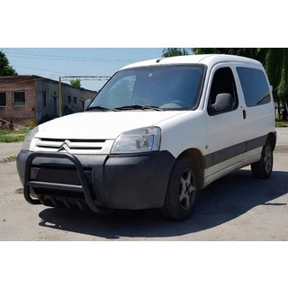 Bullbar WT003 Negru Inox Peugeot Partner 1996-2008 foto 1