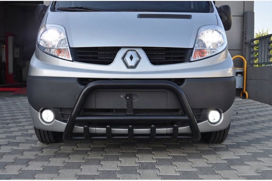 Opel Vivaro 2001–2015 Bull Bar WT003 Negru (Otel Inoxidabil) Image