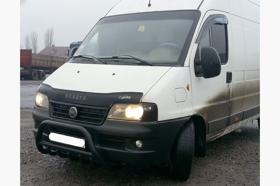 Citroen Jumper 1995-2006 Bull Bar WT003 Negru (Otel Inoxidabil) Foto 3