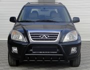 Chery Tiggo 1 2005-2016 Bullbar WT003 Negru Inox foto 1