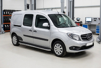Mercedes Citan 2013-2021 Praguri Laterale Maydos V1 (2 buc, Aluminiu si Otel Inoxidabil) foto 1