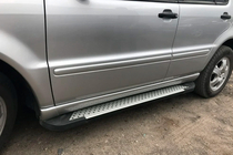 Mercedes ML W163 1997-2005 Praguri laterale Allmond Grey (2 buc, aluminiu) foto 6