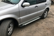 Mercedes ML W163 1997-2005 Praguri laterale Allmond Grey (2 buc, aluminiu) foto 7