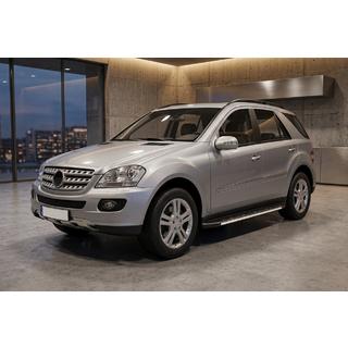 Praguri Laterale Duru (2 buc, Aluminiu) Mercedes ML W164 2005-2011 foto 1