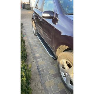 Praguri Laterale Fullmond (2 buc, Aluminiu) Mercedes ML W164 2005-2011 foto 2