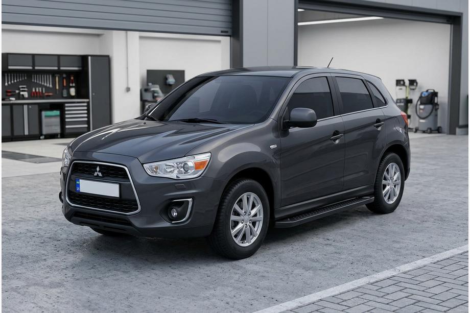 Mitsubishi ASX 2010-2023 Praguri Laterale Allmond Black (2 buc, Aluminiu) Image