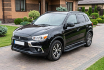 Mitsubishi ASX 2010-2023 Praguri Laterale Bosphorus Black (2 buc, Aluminiu) foto 1
