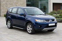 Mitsubishi Outlander 2006-2012 Praguri Laterale Duru (2 buc, Aluminiu) foto 1