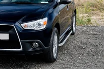 Mitsubishi Outlander 2006-2012 Praguri Laterale Tayga Grey (2 buc, Aluminiu) foto 1