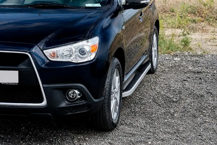 Mitsubishi Outlander 2006-2012 Praguri Laterale Tayga Grey (2 buc, Aluminiu) Image