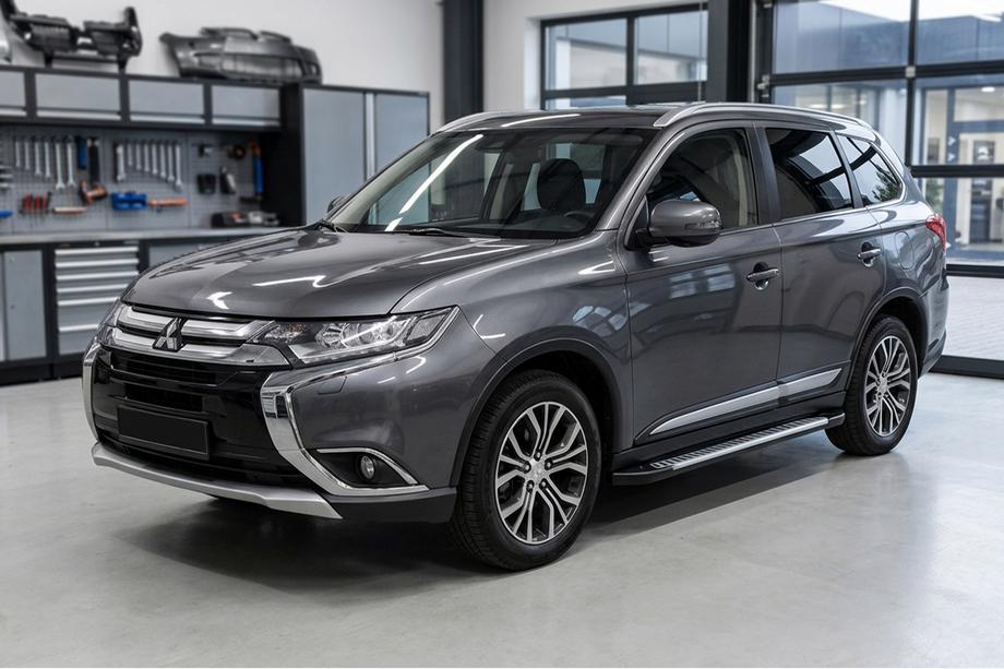 Mitsubishi Outlander 2012-2021 Praguri Laterale Line (2 buc, Aluminiu) Image