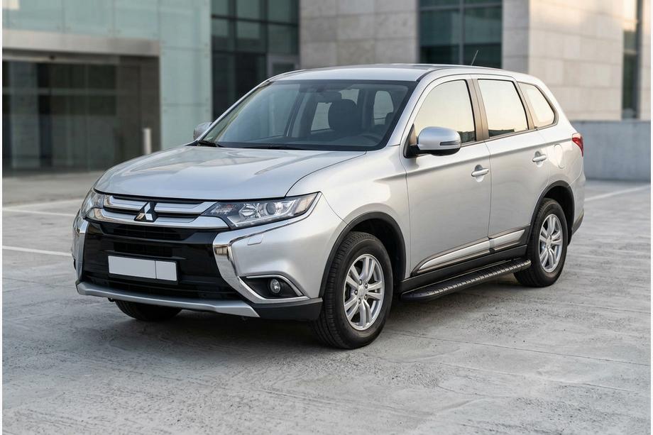 Mitsubishi Outlander 2012-2021 Praguri Laterale Bosphorus Black (2 buc, Aluminiu) Image