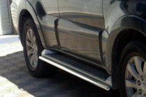Mitsubishi Pajero Wagon IV 2006-2021 Tevi Laterale (2 buc, Otel Inoxidabil) foto 1