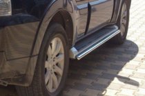 Mitsubishi Pajero Wagon IV 2006-2021 Tevi Laterale (2 buc, Otel Inoxidabil) foto 3