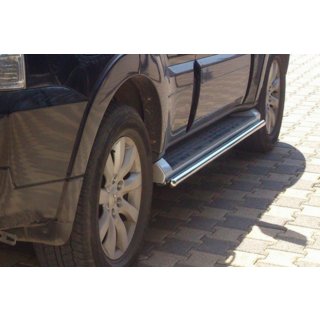 Tevi Laterale (2 buc, Otel Inoxidabil) Mitsubishi Pajero Wagon IV 2006-2021 foto 3