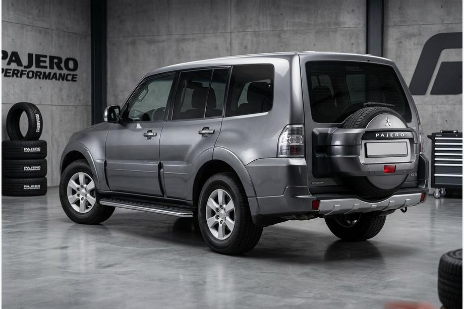 Mitsubishi Pajero Wagon IV 2006-2021 Praguri Laterale Maydos V1 (2 buc, Aluminiu si Otel Inoxidabil) Image