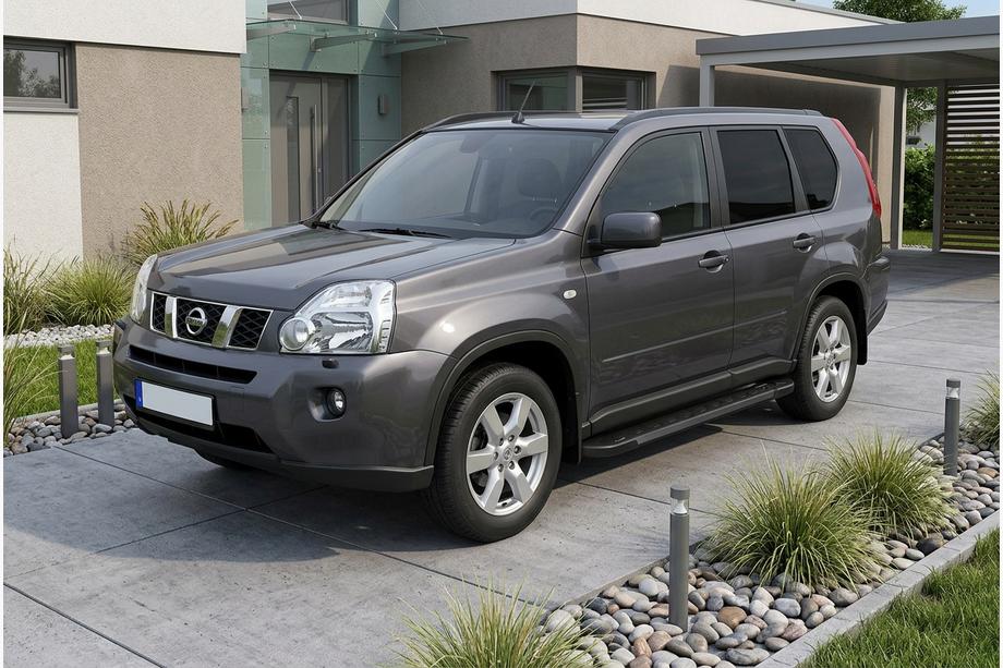 Nissan X-trail T31 2007-2014 Praguri Laterale RedLine Black (2 buc, Aluminiu) Image