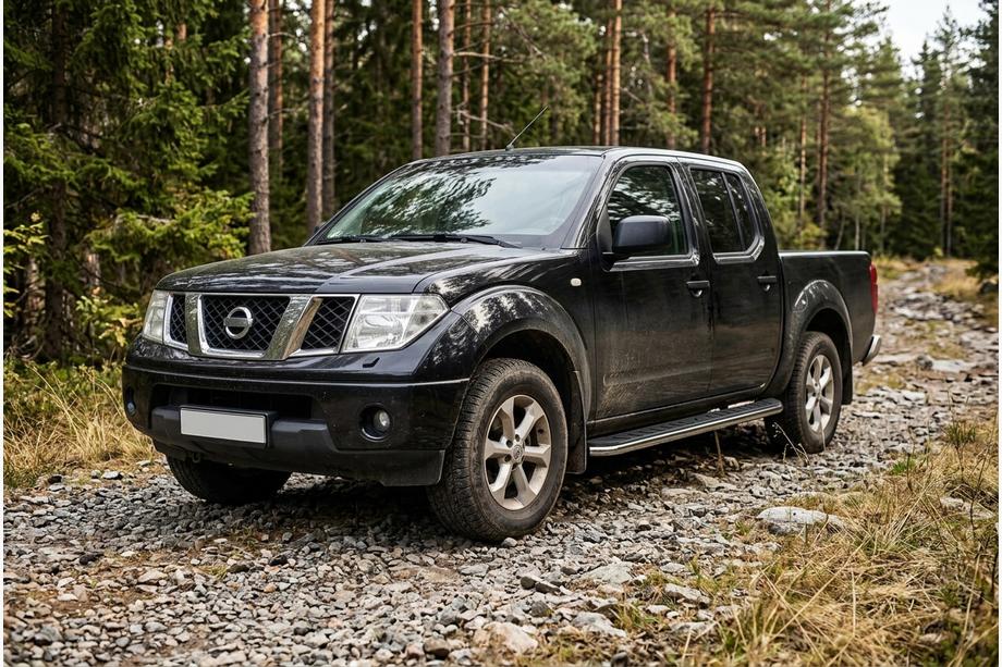 Nissan Navara 2006-2015 Praguri Laterale Maydos V1 (2 buc, Aluminiu si Otel Inoxidabil) Image