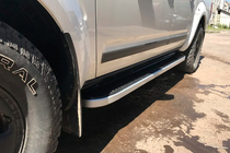 Nissan Navara 2006-2015 Praguri Laterale Tayga (2 buc, Aluminiu) foto 4