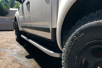 Nissan Navara 2006-2015 Praguri Laterale Tayga (2 buc, Aluminiu) foto 1