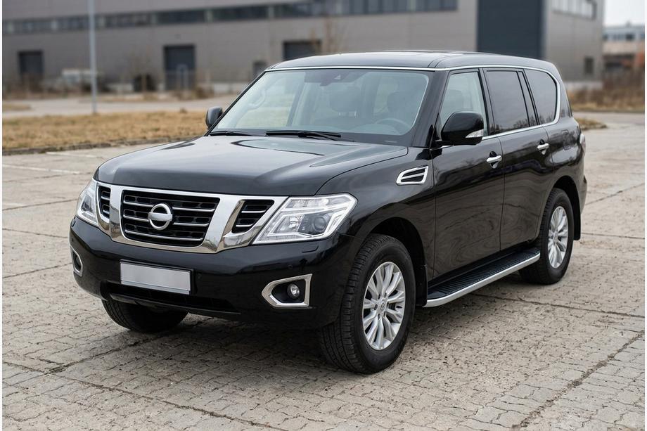 Nissan Patrol Y62 2010-2024 Praguri Laterale Tayga Grey (2 buc, Aluminiu) Foto 1