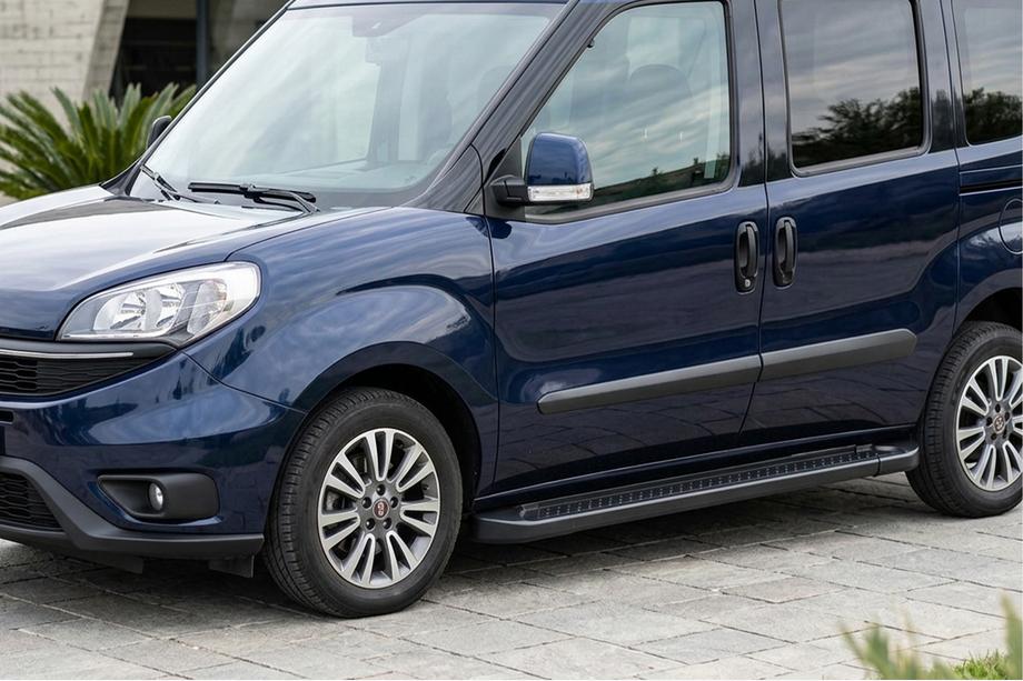 Opel Combo 2012-2018 Praguri Laterale Allmond Black (2 buc, Aluminiu) Image