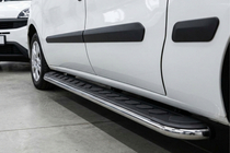 Opel Combo 2012-2018 Praguri Laterale Maydos V1 (2 buc, Aluminiu si Otel Inoxidabil) foto 1