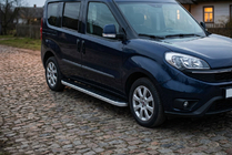 Opel Combo 2012-2018 Praguri Laterale Tayga Grey (2 buc, Aluminiu) foto 1