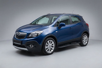Opel Mokka 2012-2021 Praguri Laterale Bosphorus Black (2 buc, Aluminiu) foto 1