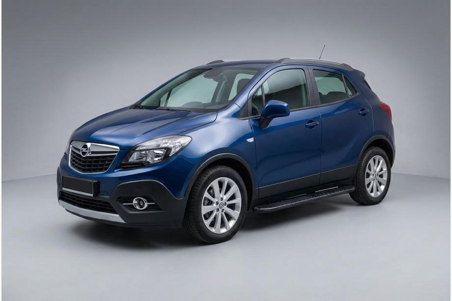 Opel Mokka 2012-2021 Praguri Laterale Bosphorus Black (2 buc, Aluminiu) Image