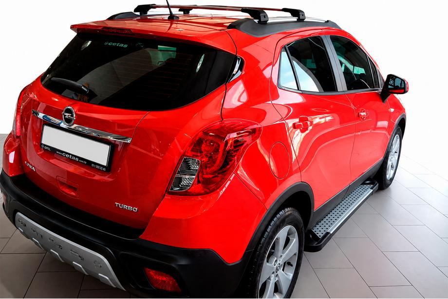 Opel Mokka 2012-2021 Praguri laterale Allmond Grey (2 buc, aluminiu) Image