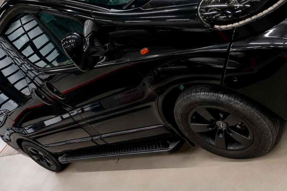 Nissan Primastar 2002-2014 Praguri Laterale Allmond Black (2 buc, Aluminiu) Ampatament Scurt Foto 4