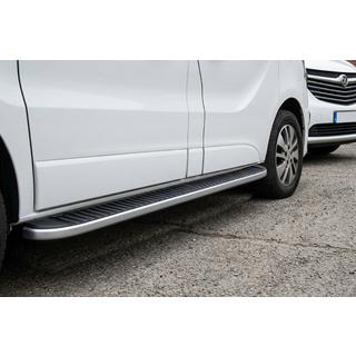 Praguri Laterale Tayga Grey (2 buc, Aluminiu) foto 1