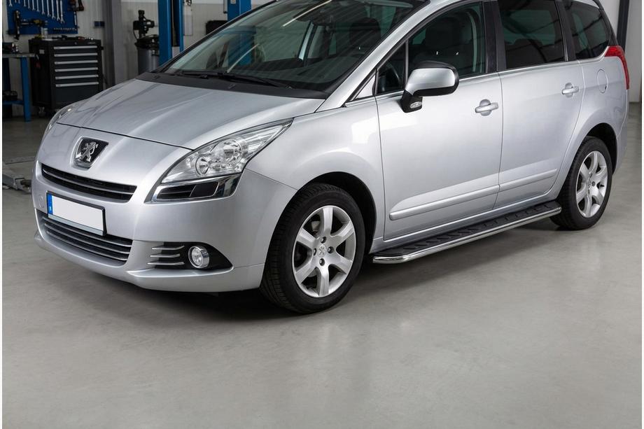 Peugeot 5008 2009-2016 Praguri Laterale Maydos V1 (2 buc, Aluminiu si Otel Inoxidabil) Image